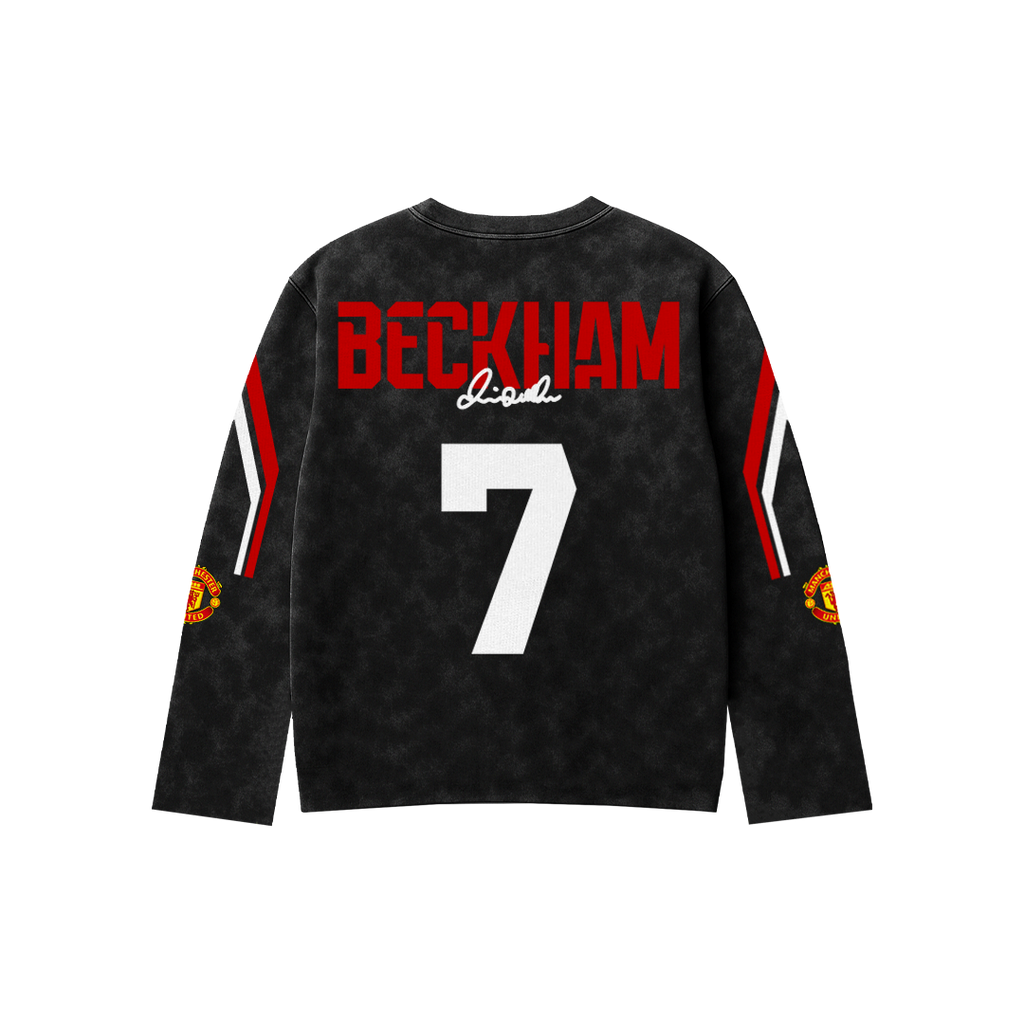 Beckham Acid Wash Full Sleeve Tee