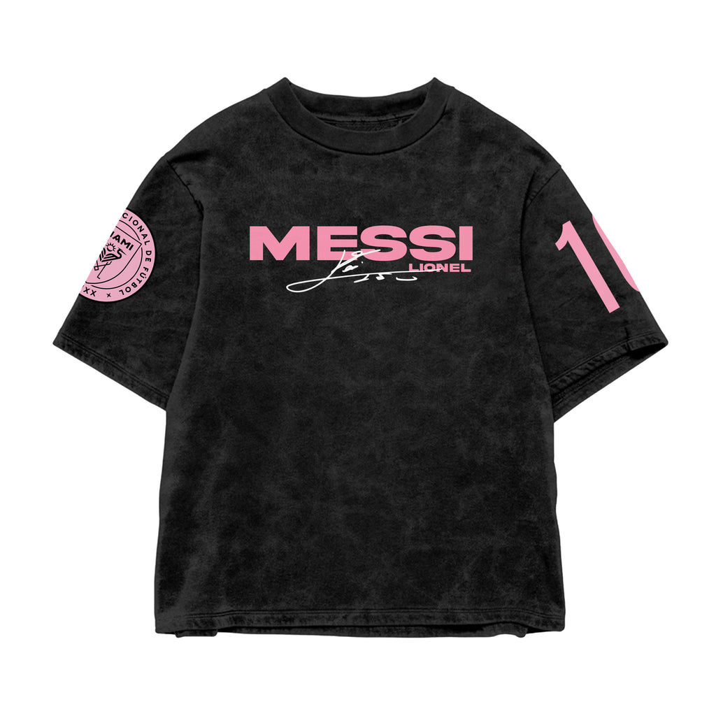 Inter Legacy 10 Acid Wash Oversized Tee