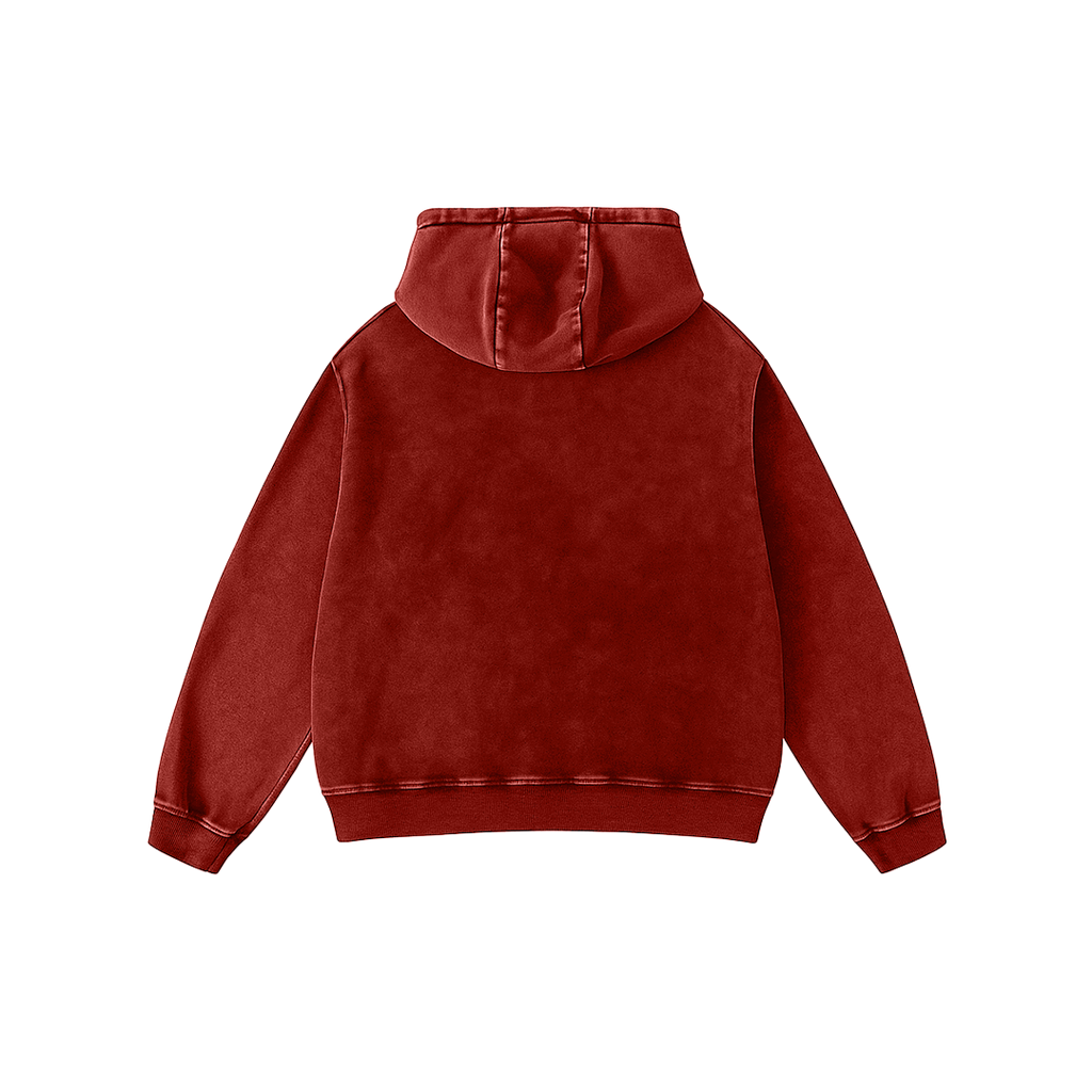 Crimson Web Oversized Hoodie