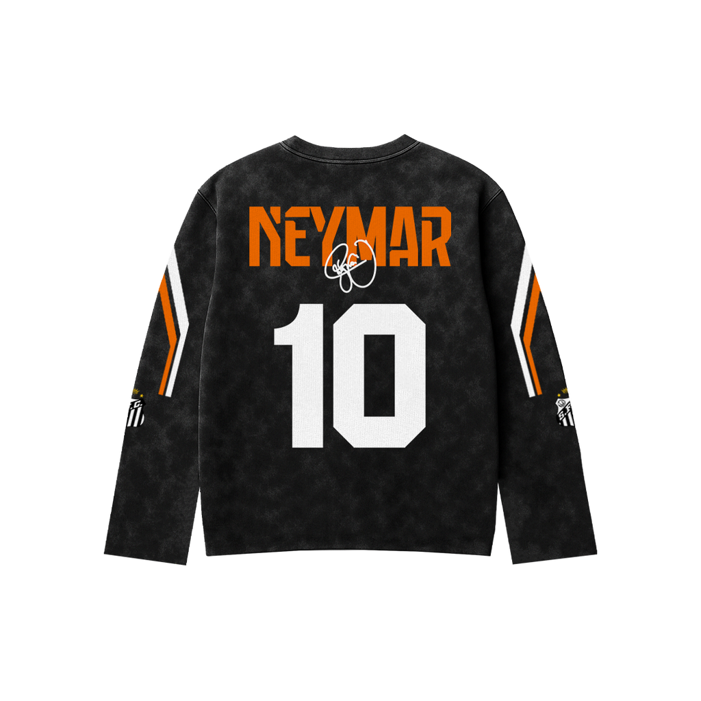 Neymar Acid Wash Full Sleeve Tee