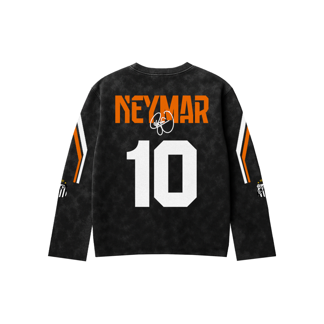 Neymar Acid Wash Full Sleeve Tee
