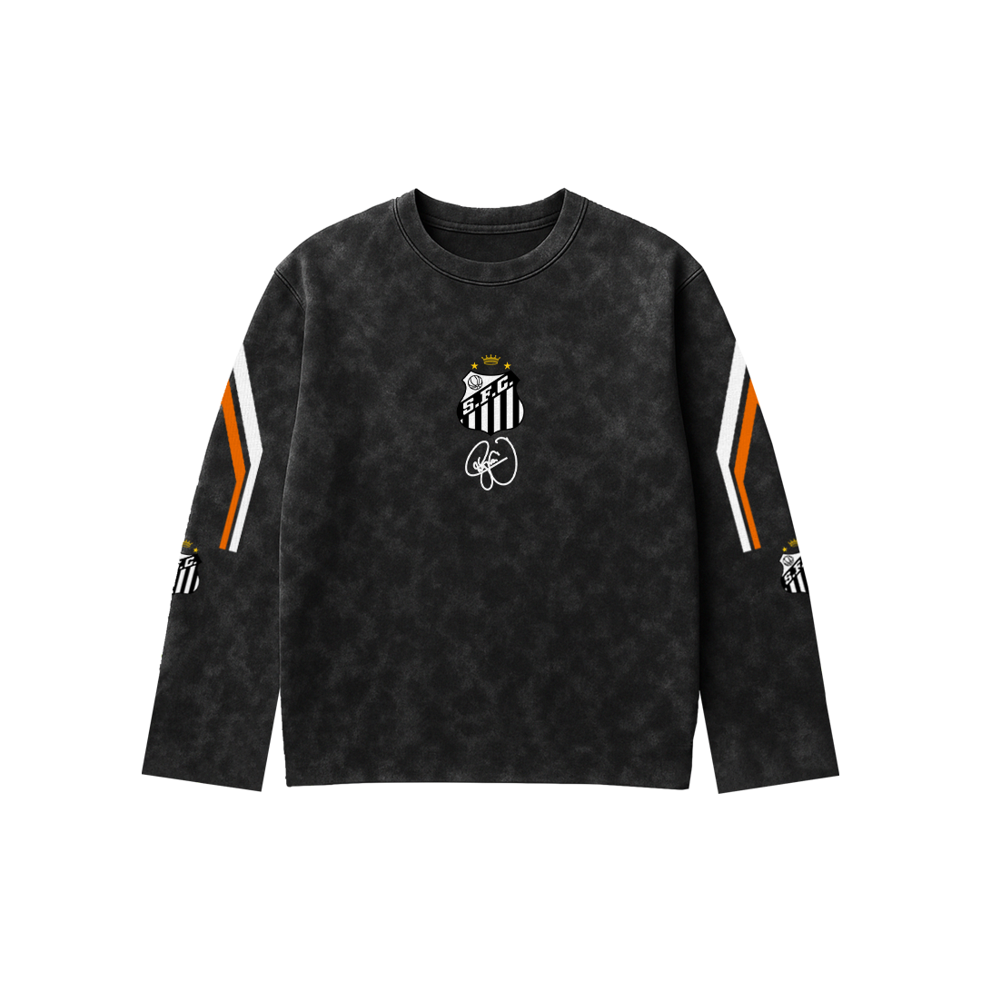 Neymar Acid Wash Full Sleeve Tee