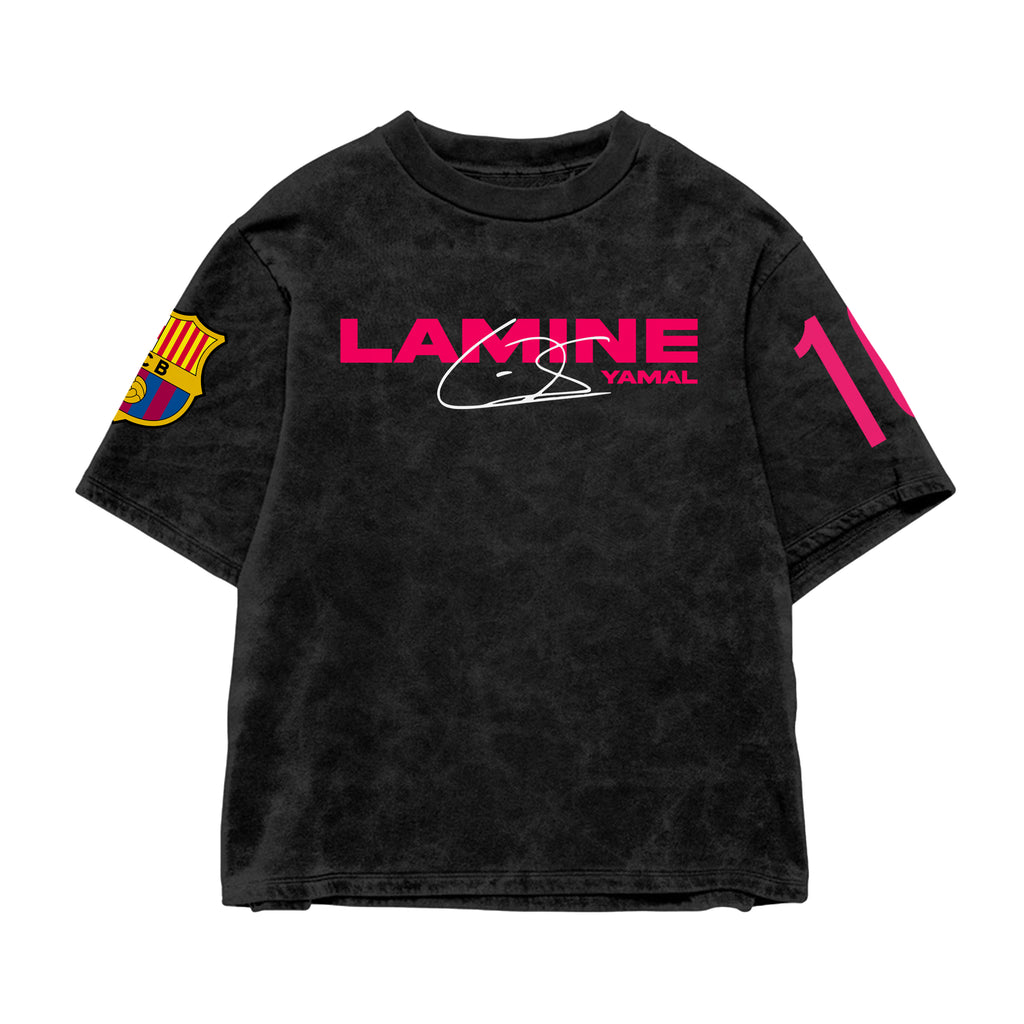 La Masia 19 Legacy Acid Wash Oversized Tee