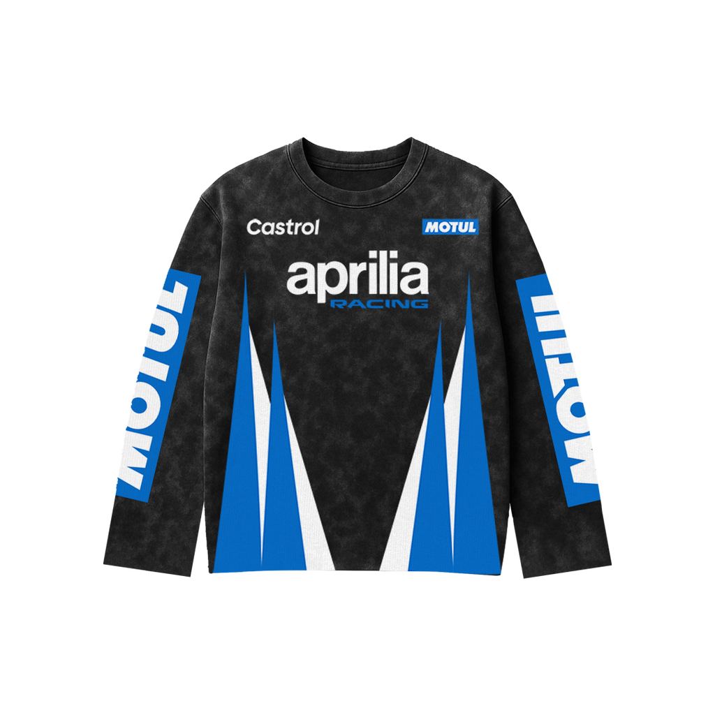 Aprilia Trackburst Oversized Full Sleeve Tee