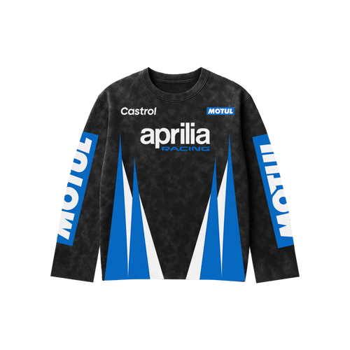 Aprilia Trackburst Oversized Full Sleeve Tee