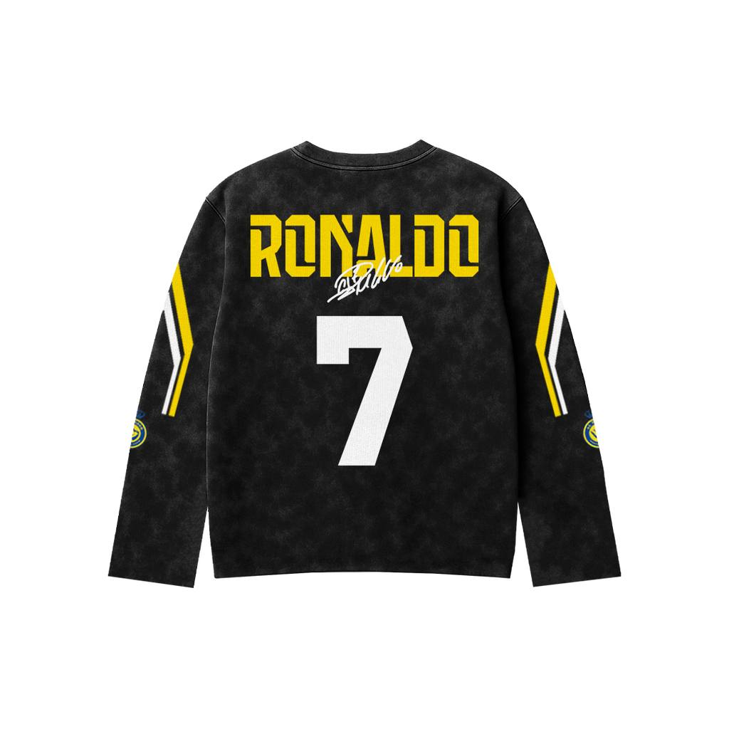 Ronaldo Acid Wash Full Sleeve Tee