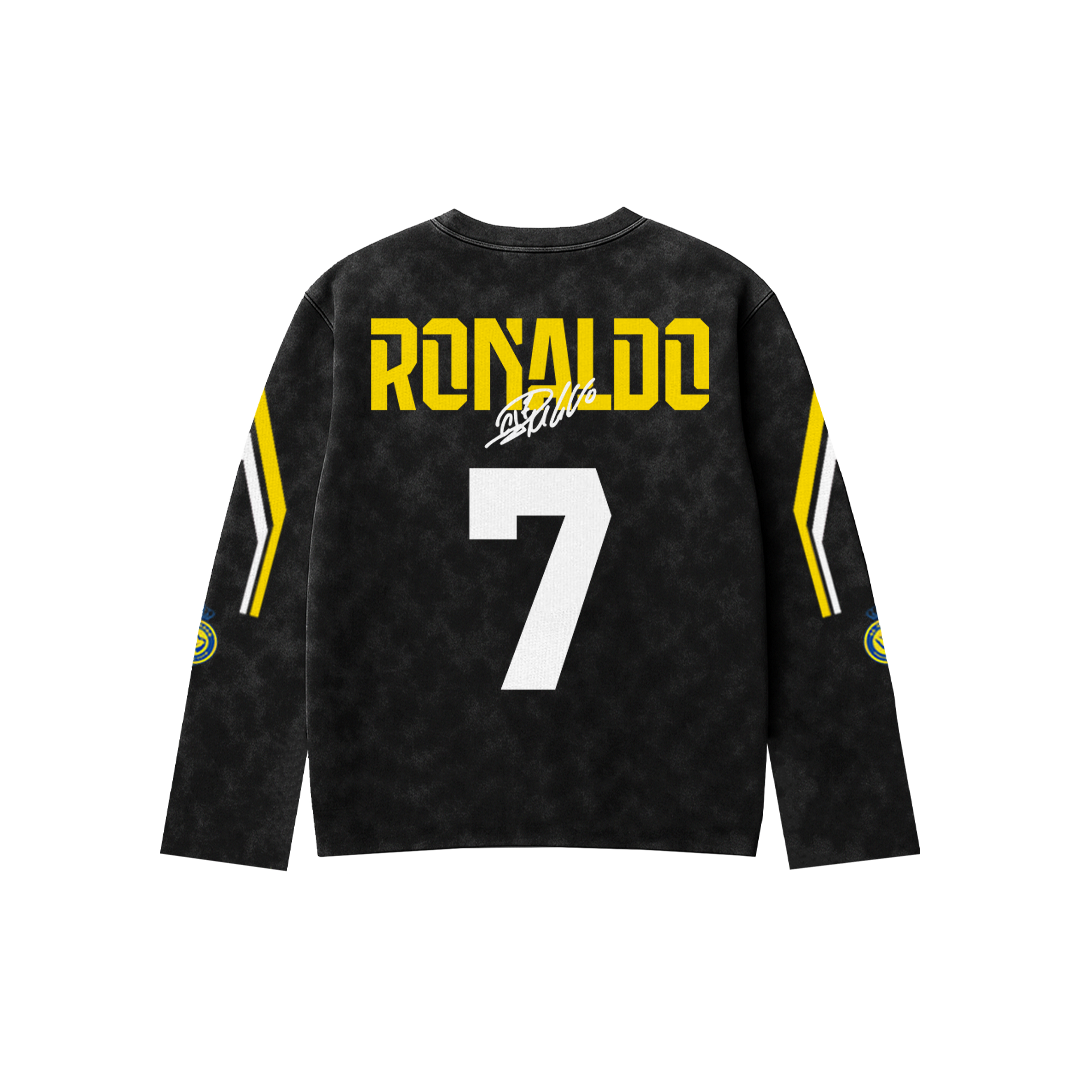 Ronaldo Acid Wash Full Sleeve Tee