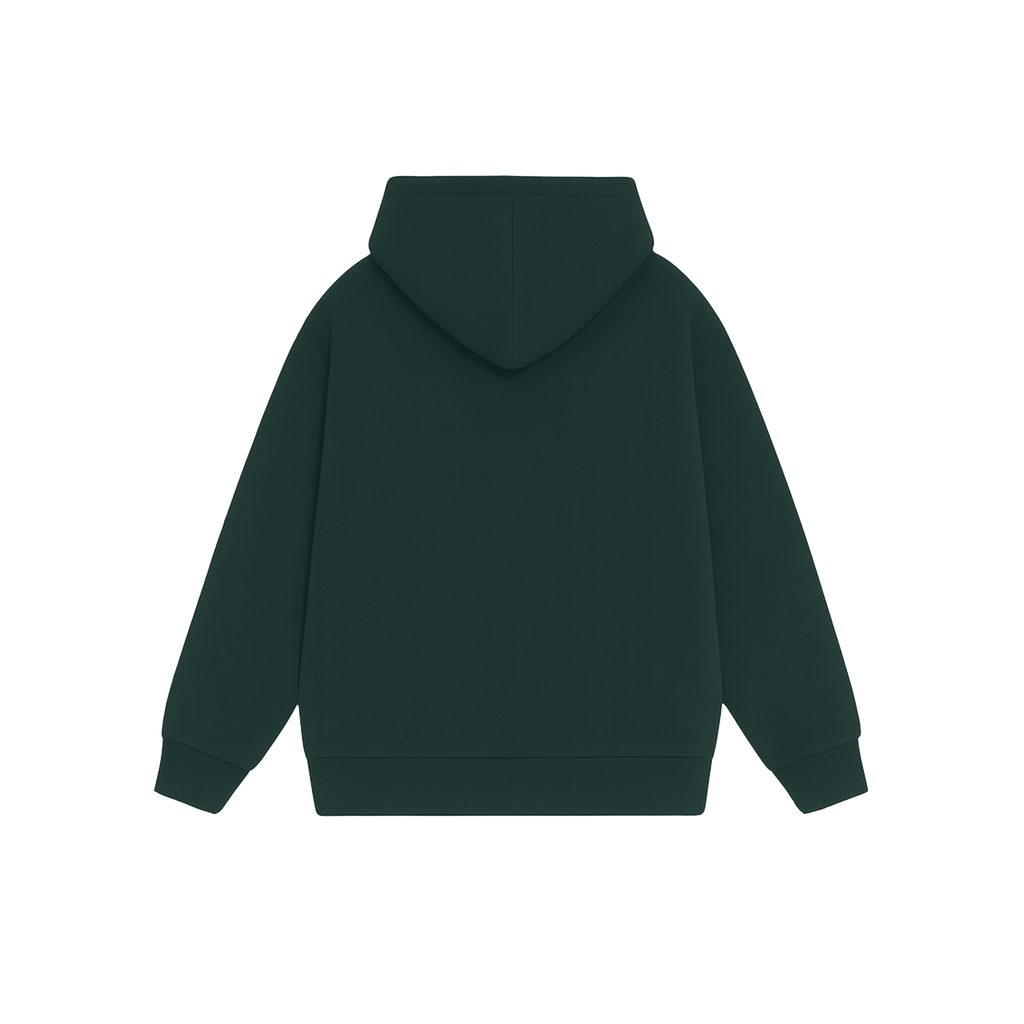 BOTTLE GREEN OVERSIZED HOODIE
