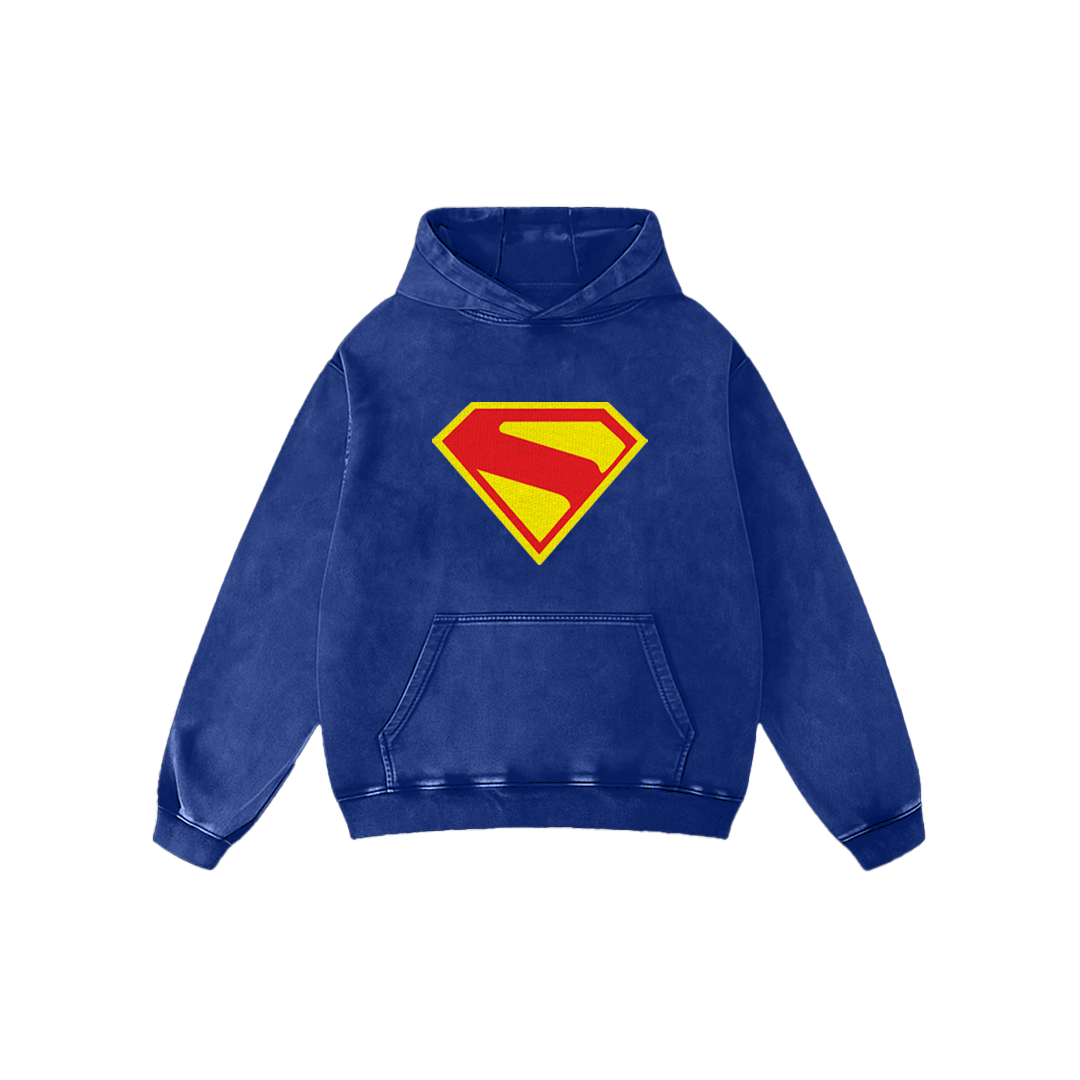 Blue Shield Oversized Hoodie