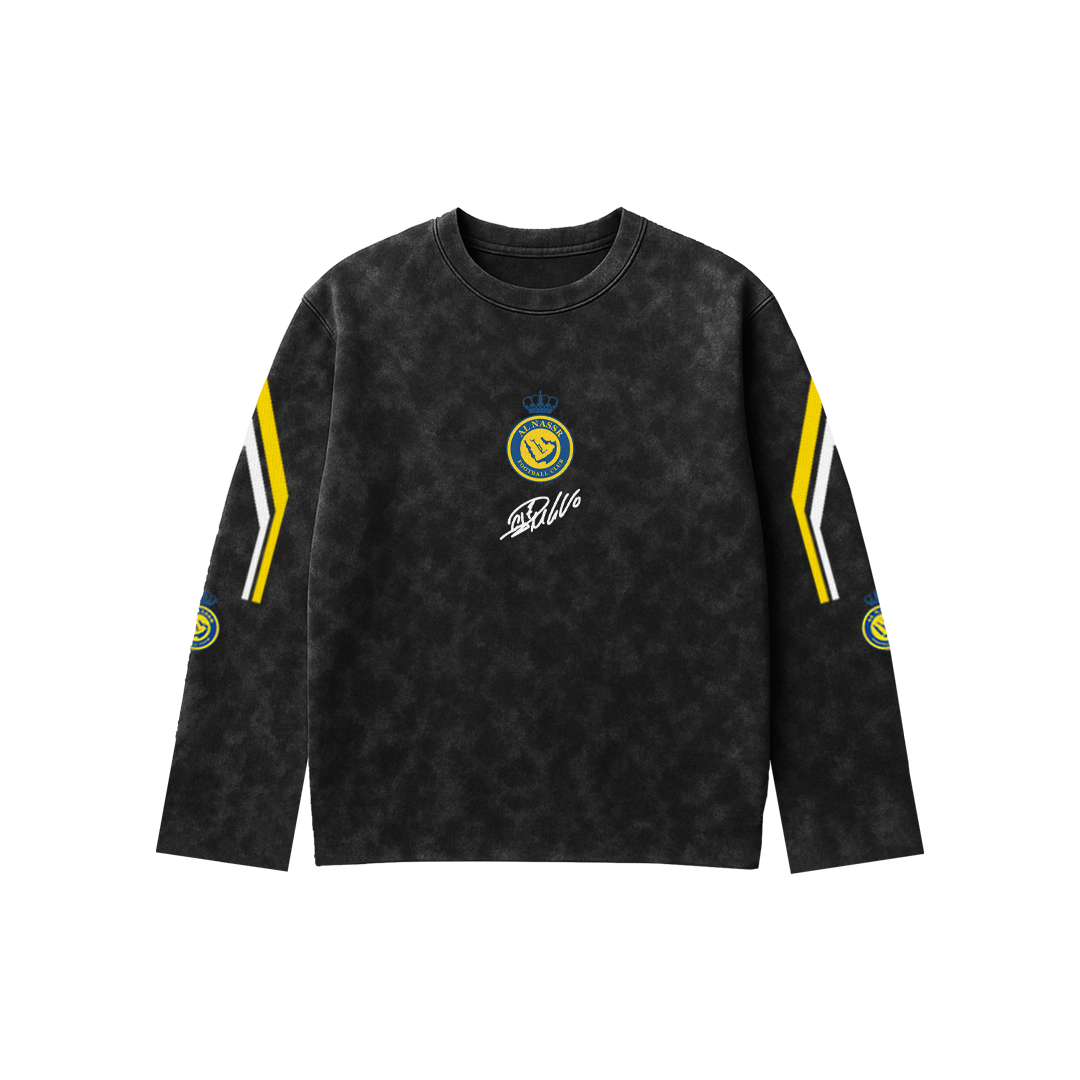 Ronaldo Acid Wash Full Sleeve Tee