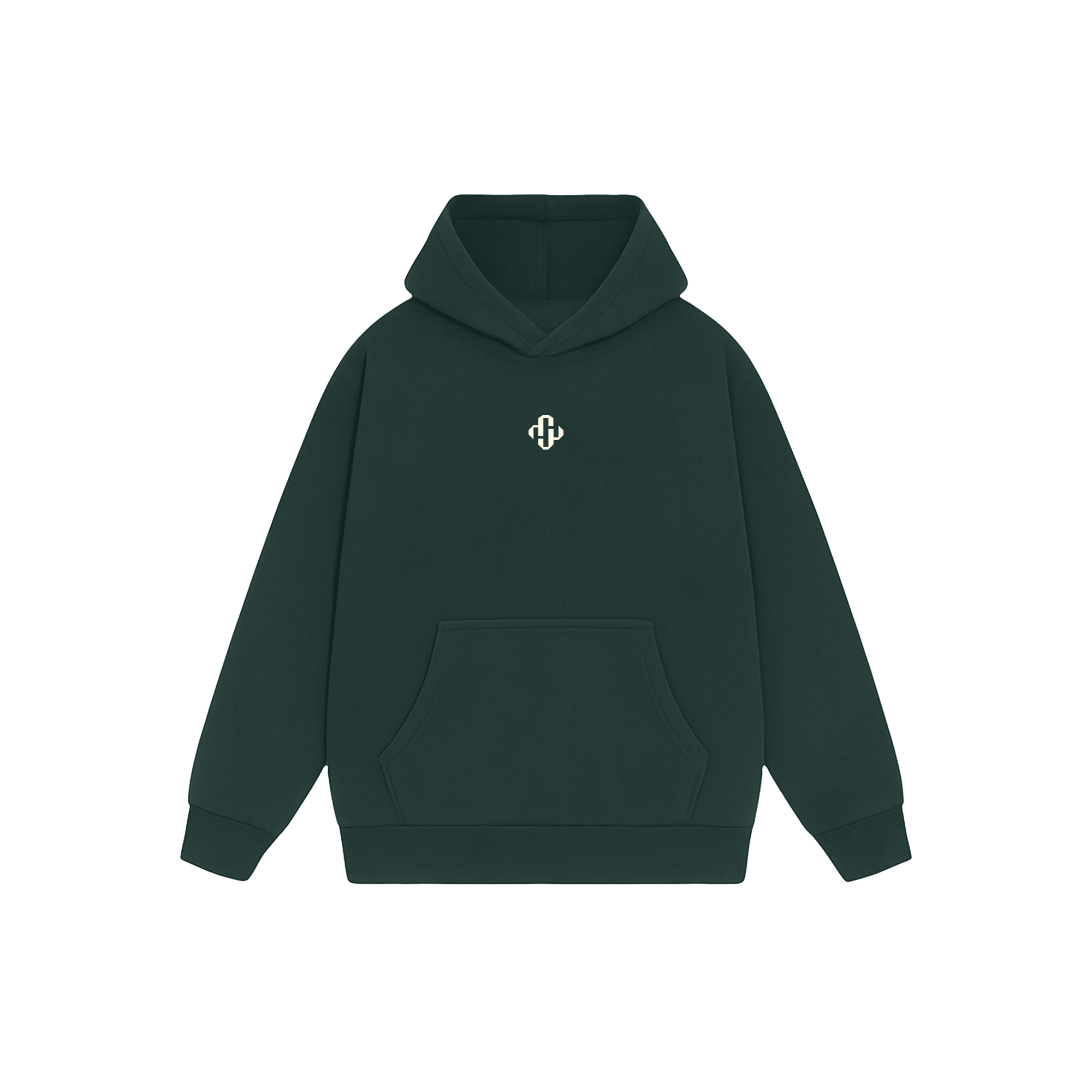 BOTTLE GREEN OVERSIZED HOODIE