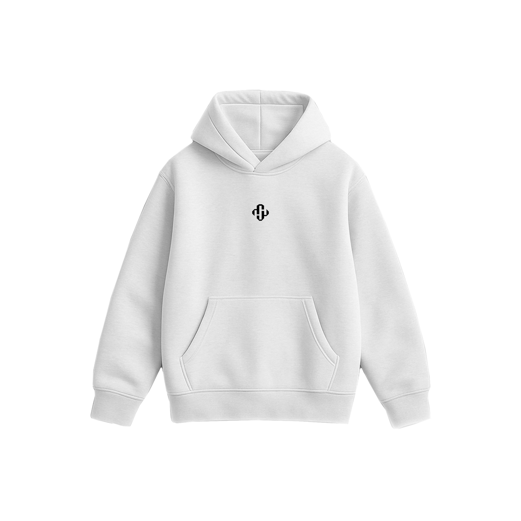 WHITE OVERSIZED HOODIE