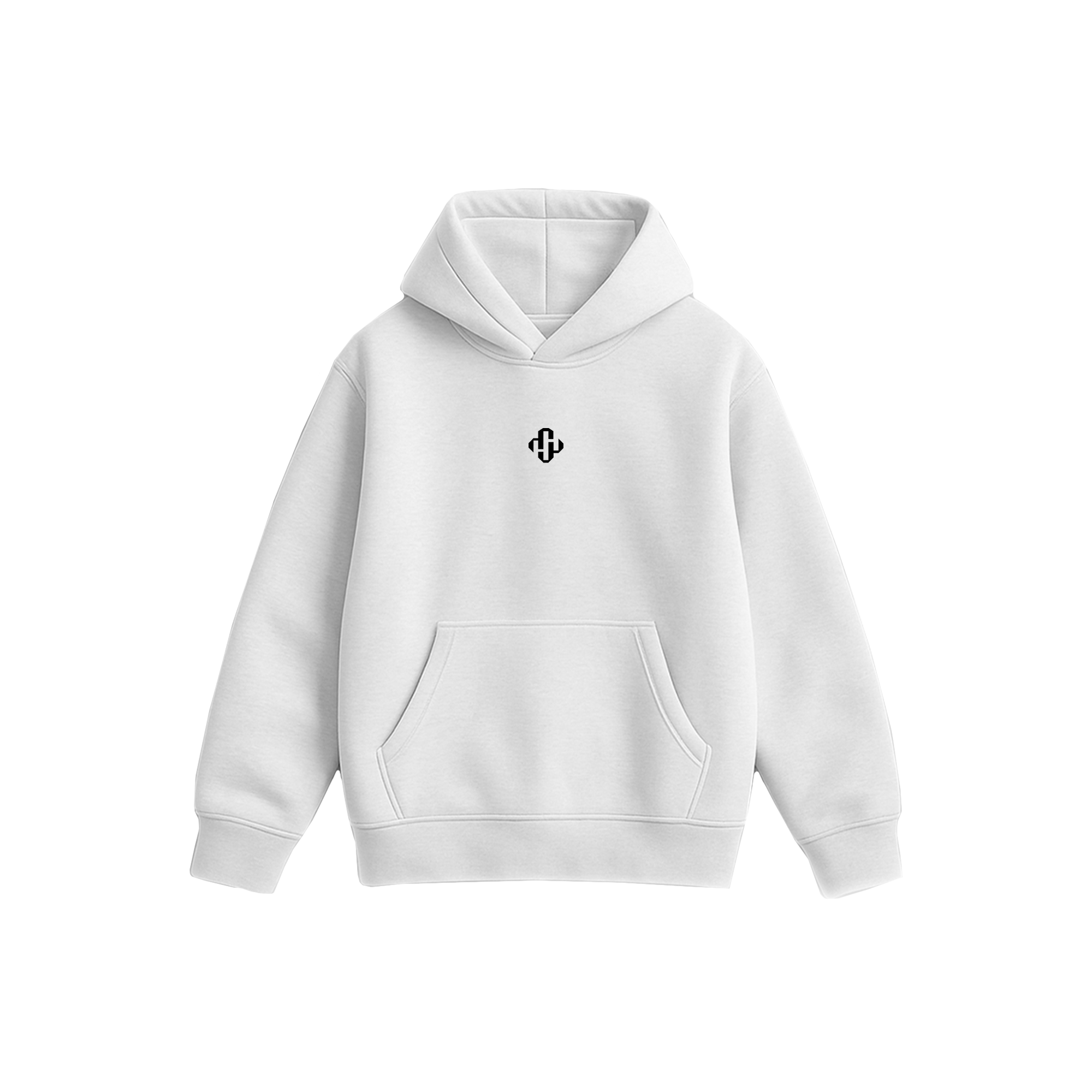 WHITE OVERSIZED HOODIE